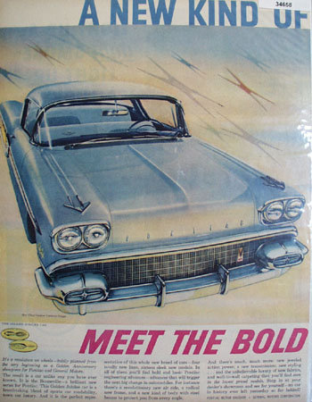Pontiac Bonneville 1957 Ad.