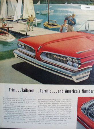 Pontiac Wide track Wheels 1958 Ad