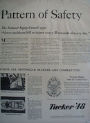 Tucker Corporation Symbol of Safety 1948 Ad