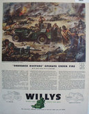 Willys Motor Cars Trucks and Jeeps 1940s Ad