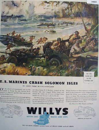 Willys Overland Jeep 1943 Ad