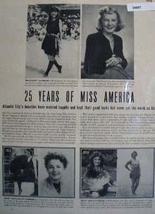 Miss America 25 Years 1945 Article