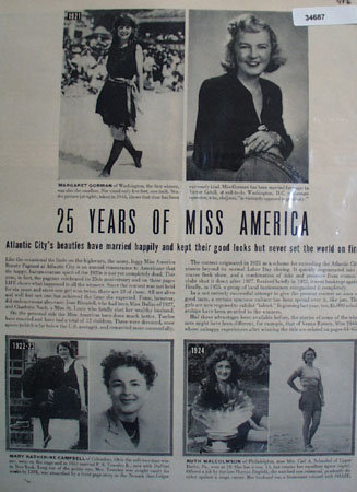 Miss America 25 Years 1945 Article