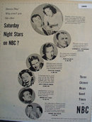 Stars on NBC 1951 Ad