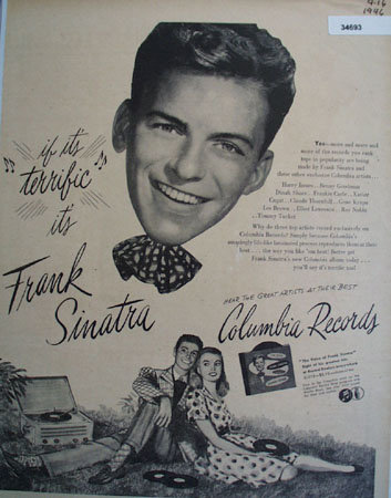 Frank Sinatra Columbia Records 1946 Ad