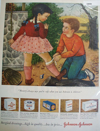 Johnson And Johnson Red Cross 1950 Ad