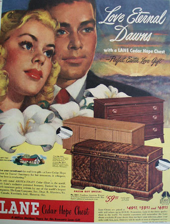 Lane Cedar Hope Chest 1948 Ad