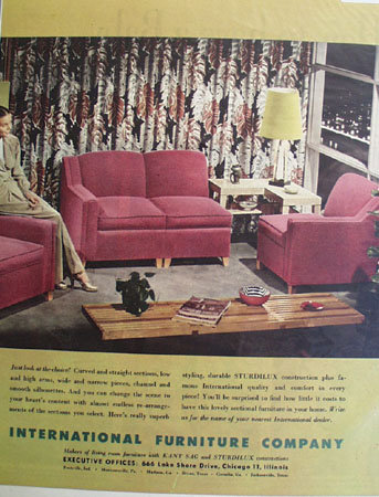 International Furniture Co. 1948 Ad