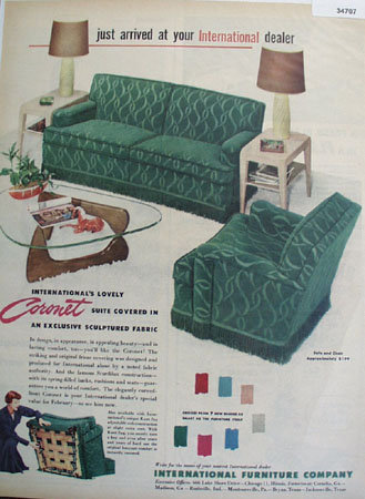 International Furniture Company 1950 Ad.