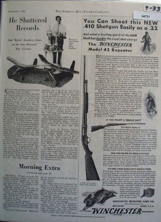 Winchester Repeating Arms Co. 1933 Ad