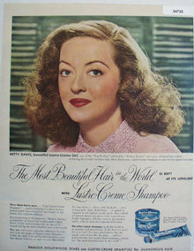 Lustre Crème Betty Davis 1951 Ad