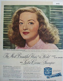 Lustre Crème Betty Davis 1951 Ad