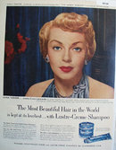 Lustre Crème Shampoo Lana Turner 1952 Ad