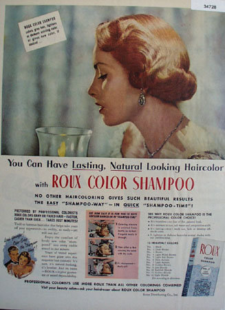 Roux Color Shampoo 1951 Ad