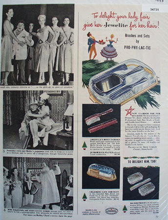 Brushes and Sets By Pro-Phy-Lac-Tic 1948 Ad