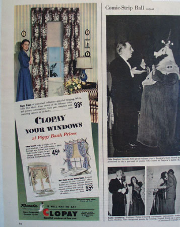Clopay Corp. Window Drapes 1948 Ad