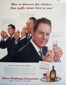 Calvert Challenges Comparison 1951 Ad