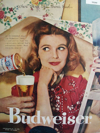 Anheuser Busch Budweiser 1958 Ad