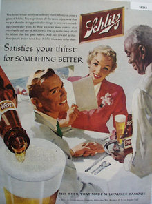 Jos. Schlitz Brewing Co. 1956 Ad