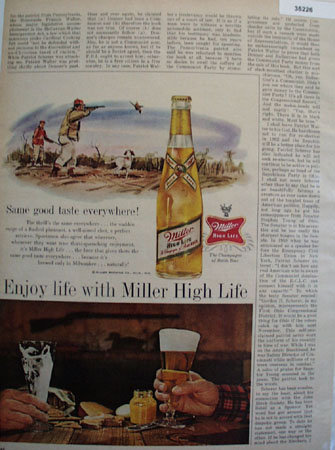 Miller High Life Beer 1961 Ad