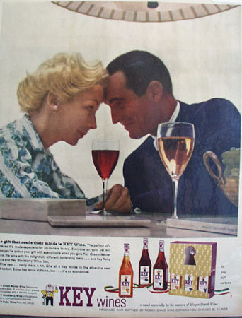 Mogen David Key Wines 1957 Ad