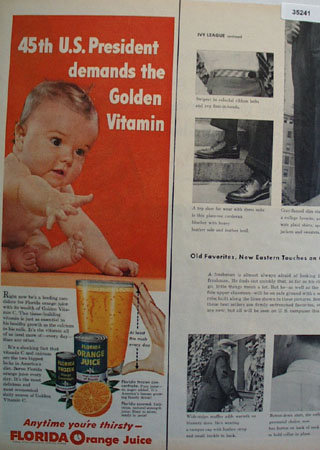Florida Orange Juice 1955 Ad