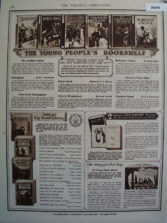 Young Peoples Bookshelf 1926 Ad