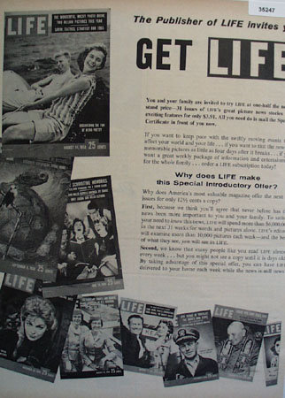 Life Magazine 1959 Ad