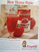 Campbells New Tomato Juice 1955 Ad