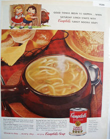 Campbells Turkey Noodle Soup 1959 Ad