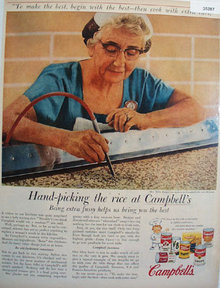 Campbell Products Mrs. Nellie Reagan 1957 Ad