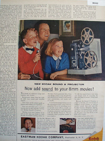 Eastman Kodak Co. Sound Projector 1961 ad