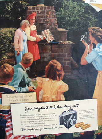 Eastman Kodak Co. Verichrome and Kodacolor Film 1951 Ad