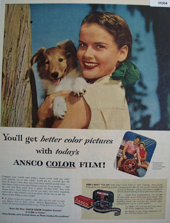 Ansco Color Film 1953 Ad