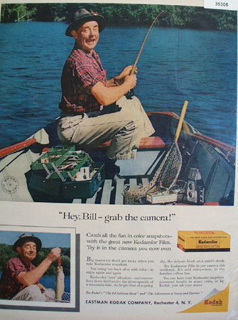 Eastman Kodak Co. Fisherman 1958 Ad