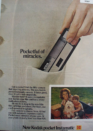 Kodak Pocket Instamatic Camera 1972 Ad