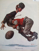 Norman Rockwell Football color Picture November 11, 1925