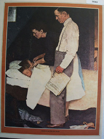 Norman Rockwell Freedom From Fear 1976 Picture