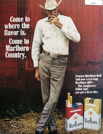 Marlboro Country Cigarette 1968 Ad