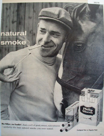 Philip Morris Natural Smoke 1957 ad