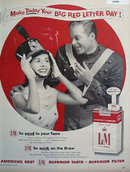 L And M Filter Cigarettes 1956 Ad