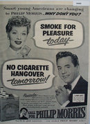Philip Morris Cigarette Lucy and Dezi 1952 Ad