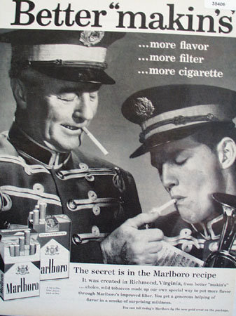 Marlboro Cigarette Secret Recipe 1959 Ad.