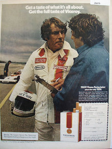 Viceroy Cigarettes Parnelli Jones 1972 Ad