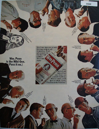 Wm. Penn Cigars The Mild One 1965 Ad