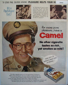 Camel Cigarettes Phil Silvers 1956 Ad