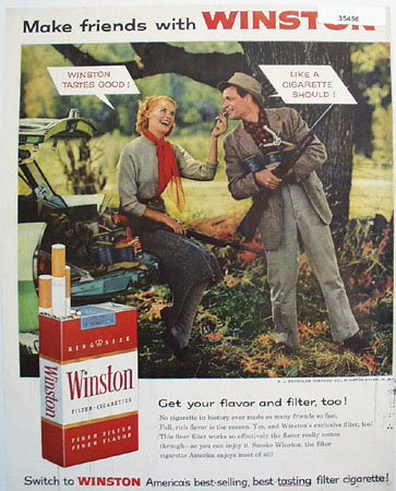 Winston Cigarette 1956 Ad