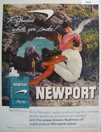 P. Lorillard Co. Newport Cigarette 1959 Ad