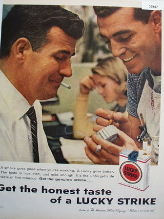 Lucky Strike Genuine Article 1959 Ad