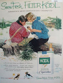 Kool Cigarette Snow Fresh 1959 Ad